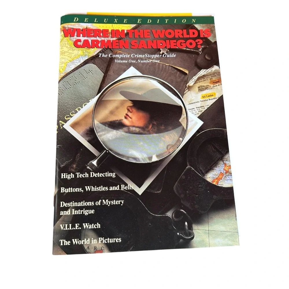 Where in the World is Carmen Sandiego? Deluxe Edition 1990, Broderbund PC Game